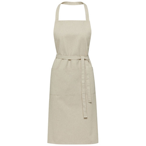 Tablier personnalisé en coton recyclé 240g Shara Flocons d’avoine